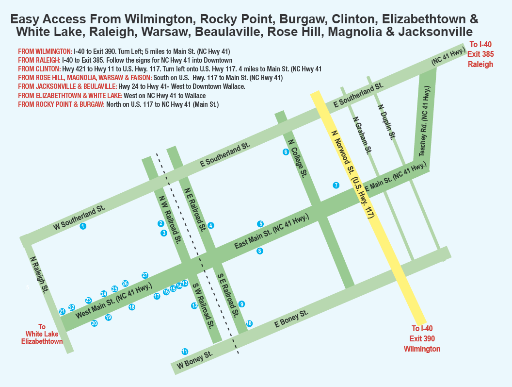Festival Map Carolina Strawberry Festival